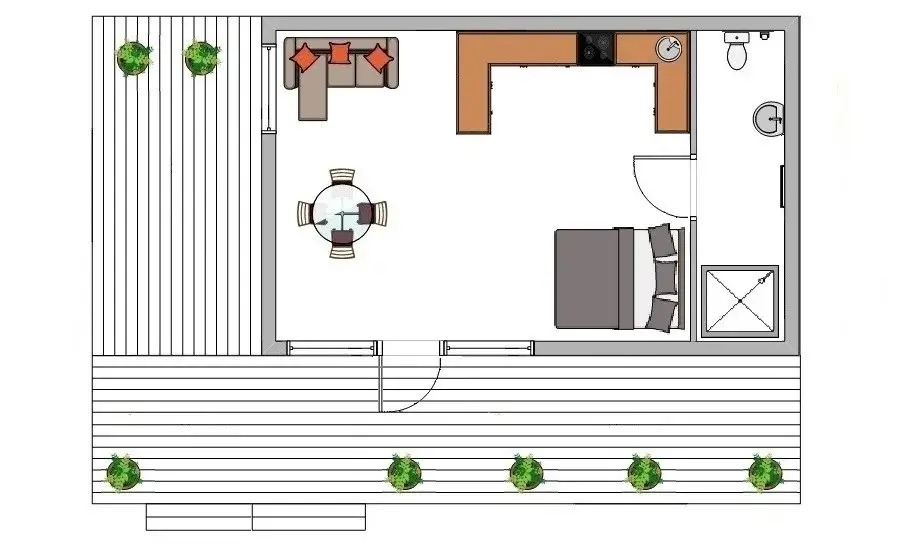 Barn Compact — floor plan