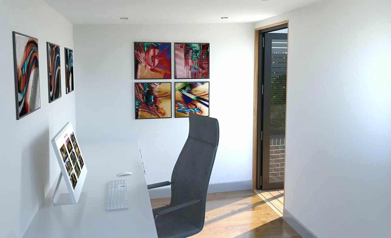 Garden Office Compact — architectural rendering