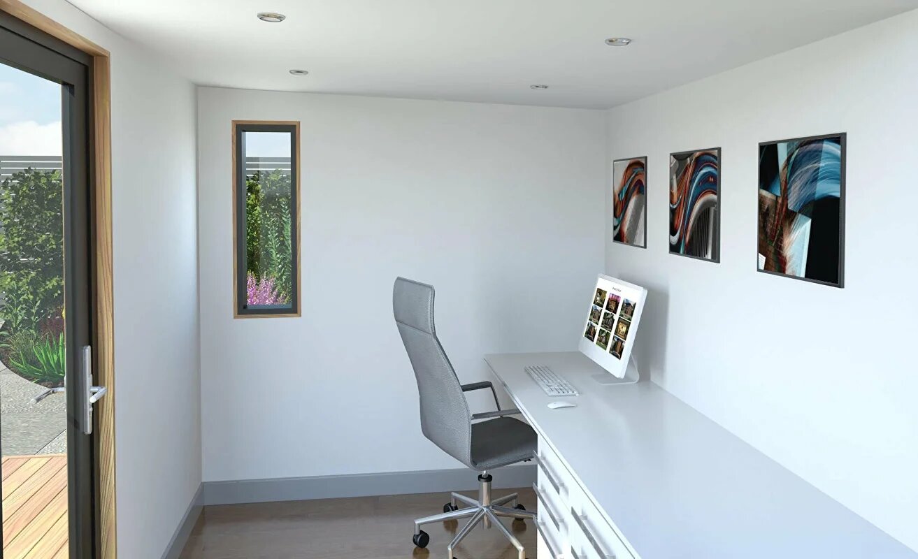 Garden Office Compact — architectural rendering