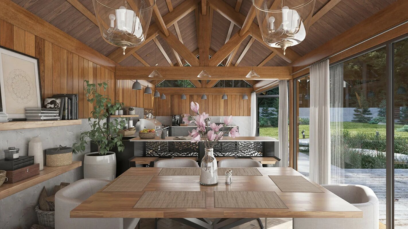 Garden Office Large — architectural rendering